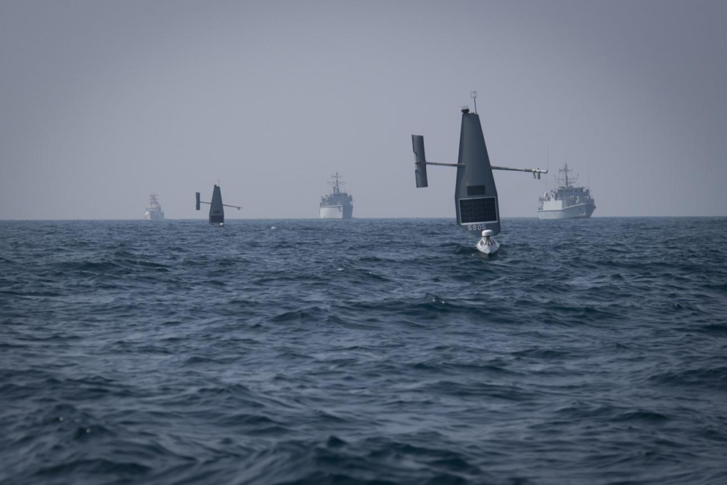 U.S. Navy Task Force 59 demonstrates Sea Drones in Naval Warfare in the Persian Gulf.